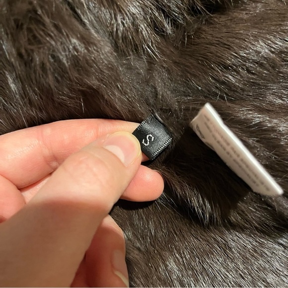 Pellessimo Paris Fur Coat Rabbit Fox Full Length Fully Lined Metallic Women’s S - Picture 10 of 15